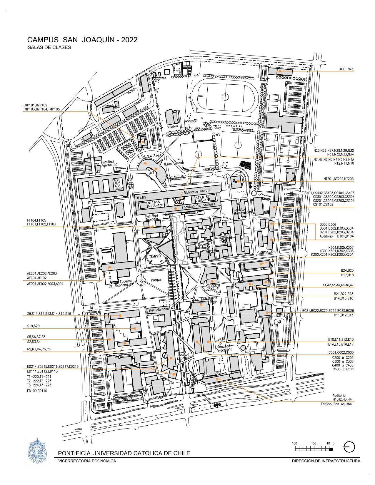 Mapa Campus San Joaquín
